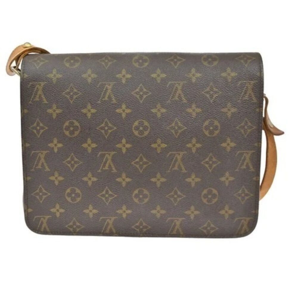 LOUIS VUITTON Cartouchiere GM Shoulder Bag Monogram Leather Brown M51252 31CA318 - Picture 3 of 16